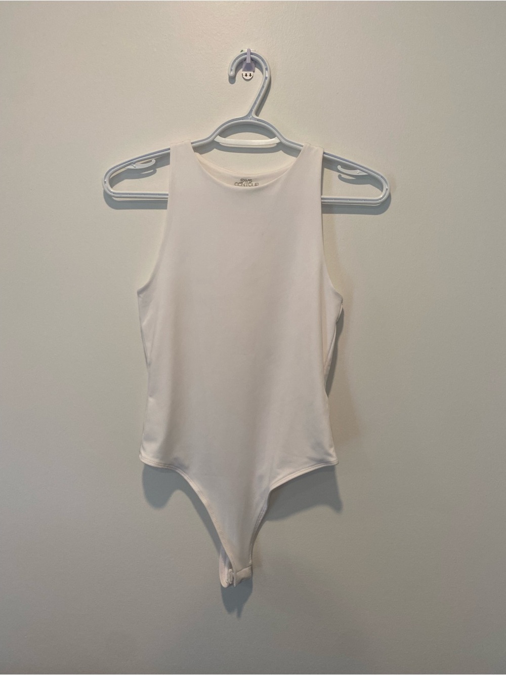 High-Neck White Bodysuit - Picture 4 of 4